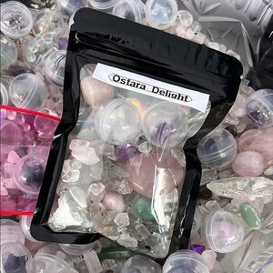 Ostara Delight Spring Crystal Scoop Bag